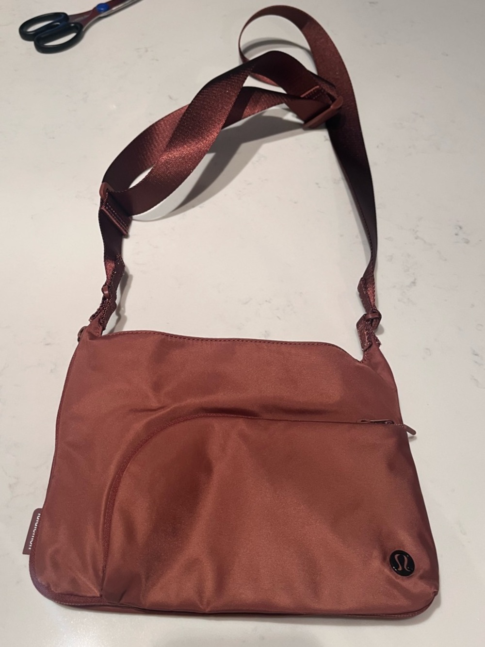 Lululemon 2 In-1 Crossbody Yoga Mat Bag Purse 3L Brown / Ancient Copper